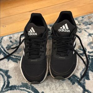 Adidas Black and White Running Shoes